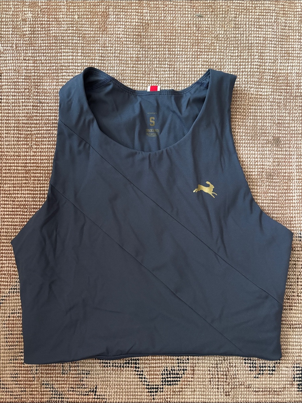 Tracksmith Navy Crop Tank Size Small (Bell Lap Top)
